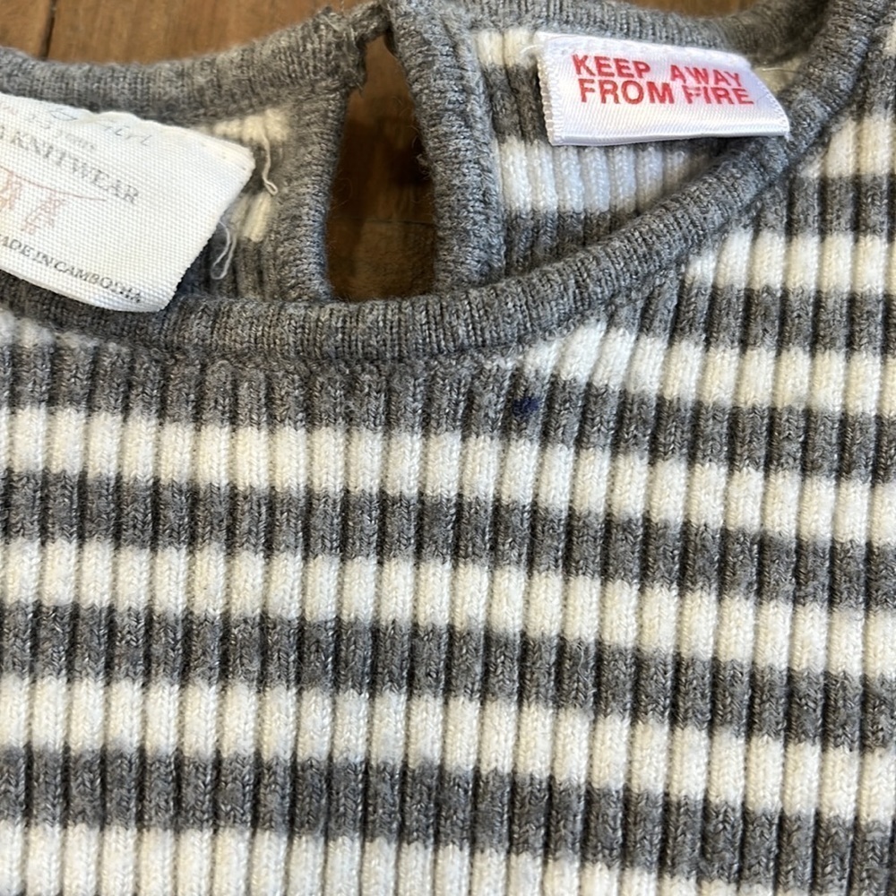 Zara gray striped dress - Picture 2 of 6
